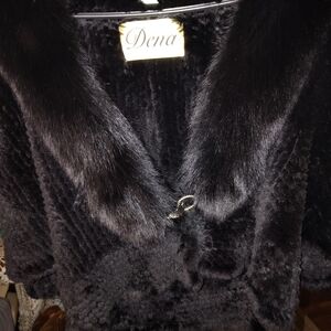 Women's Black Faux Fur Coat